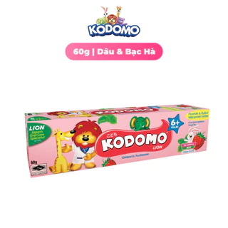 Kem Đánh Răng Trẻ Em KODOMO Dâu & Bạc Hà 60gr