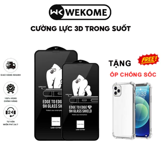 Kính Cường Lực 3D KingKong Cho IP 7-8-X-11-12-13-14-15-Các Mã Pro-Các Mã Plus-Các Mã Promax Chính hãng WEKOME