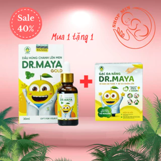 (Hàng Mới Về) Dầu húng chanh lên men DR.Maya 30mL Tinh Dầu húng chanh giúp cải thiện ho khò khè nghẹt mũi ở trẻ