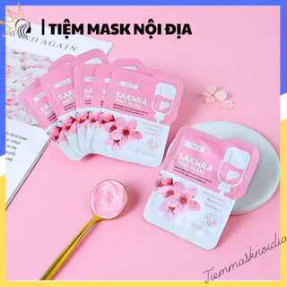 Mặt nạ bùn LAIKOU Hoa anh đào cấp nước sạch da kiềm dầu Japan Sakura Mud Mask