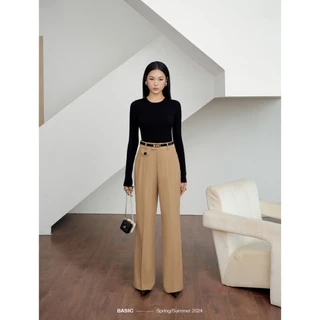 Quần tây ống suông túi kiểu BASIC RICI PANTS