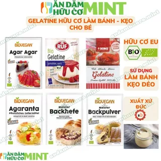 Bột Gelatine hữu cơ ruf bio vegan dùng để làm bánh bé ăn dặm - Tạp hóa mint