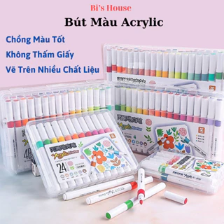 Bút Màu Acrylic Chống Nước, Vẽ Trên Nhiều Chất Liệu Cho Bé Thoả Sức Sáng Tạo