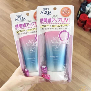 Kem Chống Nắng Skin Aqua Rohto Tone Up UV Essence SPF50 80g Chống Nắng Hiệu Quả