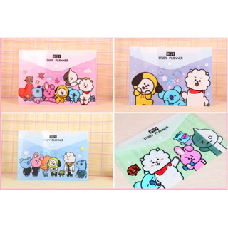 Bìa Nút Ngang Đựng Tài Liệu A4 In Hình BT21 (Giao Mẫu Ngẫu Nhiên)