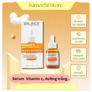 Serum Dưỡng Sáng Da, Mờ Thâm Balance Active Formula Vitamin C Brightening Serum Glow & Radiance 30ml - Kimochistore