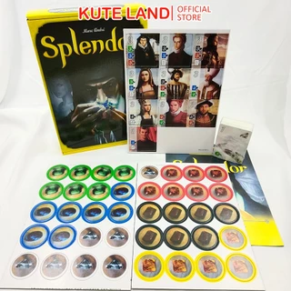 Bộ Bài Board Game Splendor Giá Rẻ Chip Card Board Đầy Đủ Components BG3-5