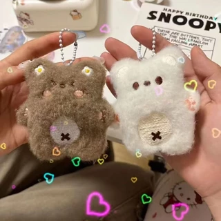 Móc Khóa Gấu Bông Teddy Bear Có Thể Bóp Kêu Tiếng