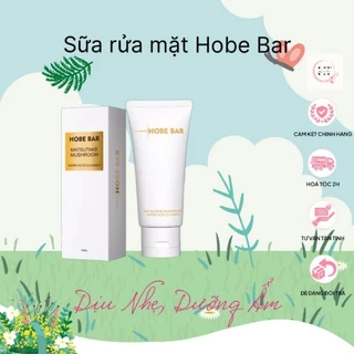 Sữa rửa mặt làm sáng da HOBEBAR 50ml kiểm soát dầu lấy sạch bụi bẩn cho da dầu và da nhạy cảm dịu nhẹ lành tính