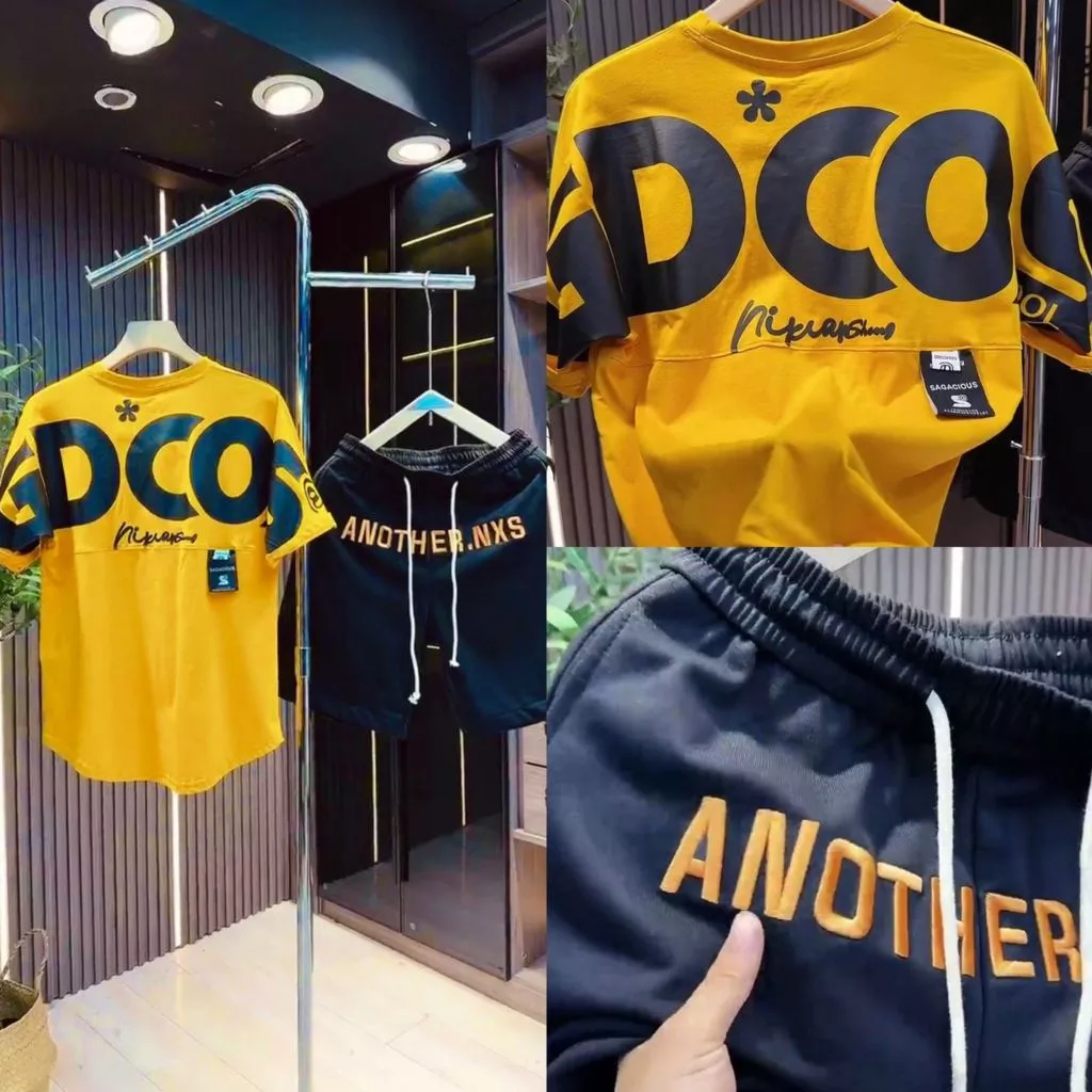 🔥Hot🔥 Bộ Thể Thao Nam Tay Lỡ GDCOS MT Authentic Bo Viền Bản Đẹp Bộ Quần áo tay lỡ rộng Phong Cách Thể Thao