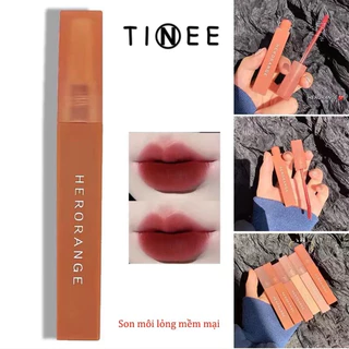 Son lì HERORANGE thân vuông mềm mịn như nhung chống thấm nước chống khô môi lâu trôi