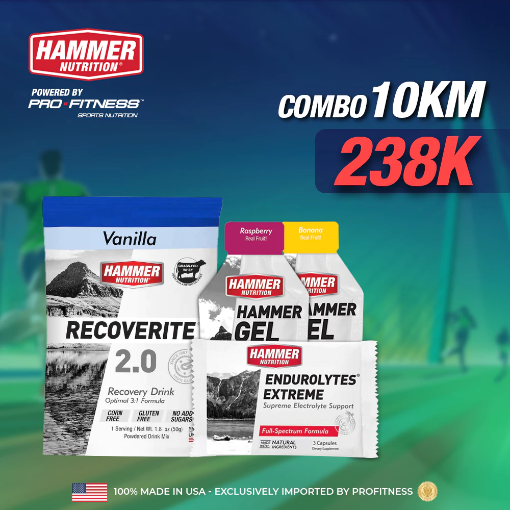 Combo Hammer Nutrition cự ly 10km Giải chạy VnExpress Midnight Ho Chi Minh City Marathon 2024 (Giao vị ngẫu nhiên)