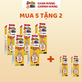 Combo 5 Chai Tặng 2 Siro ăn ngon cho bé Japa kids nhập khẩu Nhật Bản chai 100ml