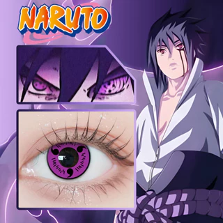 Midroo 1 Cặp Kính Áp Tròng Hóa Trang Naruto Sharingan 0 Độ 14.5mm