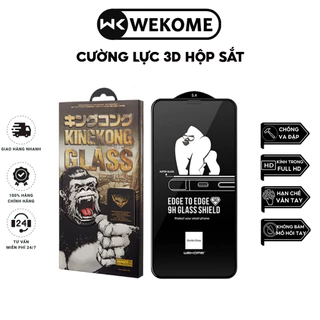 Kính cường lực lPhone Kingkong 3D Hãng Wekome Full HD Cho IP 6-7-8-X-11-12-13-14-15-15Promax-14Plus