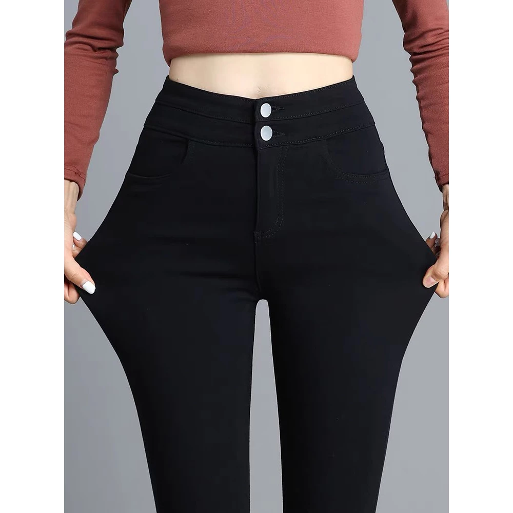 Quần Dài Legging Chất Dày Dặn Cao Cấp Co Giãn 4 Chiều Mẫu Cạp Cao 2 Khuy Bền Đẹp MP70D