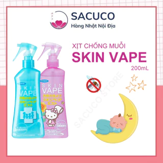 Xịt chống muỗi và côn trùng Skin Vape Nhật Bản 200ml (Date 2025) 🌸 Chống muỗi cho bé và người lớn suốt 8h