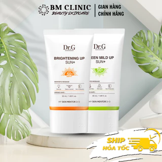 Kem Chống Nắng Nâng tông dưỡng trắng sáng da Dr.G Dr G Brightening Up Sun + DRG Tone Up Cam 50ml Spf 50+ PA+++