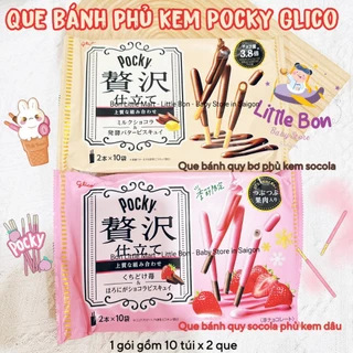 Bánh que phủ socola Pocky Glico nội địa Nhật bay air