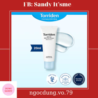 Kem chống nắng Torriden dịu nhẹ không nano DIVE IN Hyaluronic Acid chống tia UV, SPF 50+ 20ml