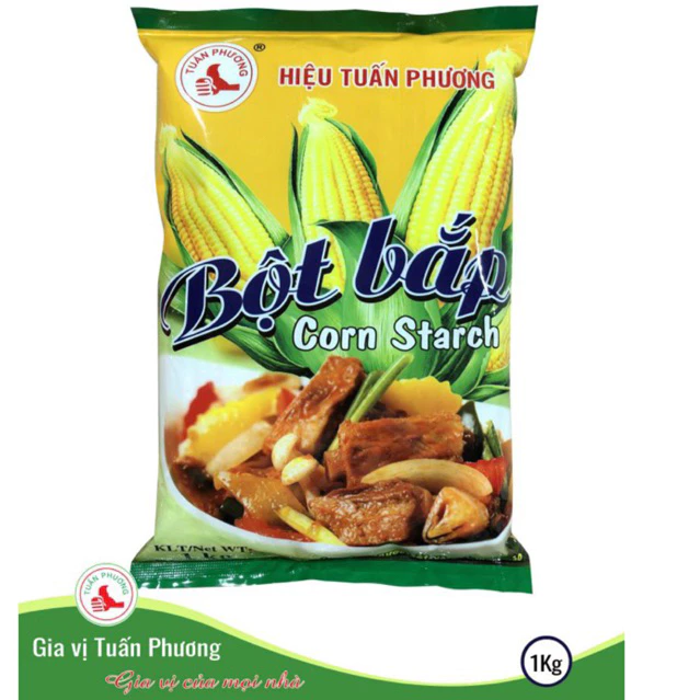 Bột bắp Tuấn Phương túi 1kg