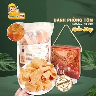 Bánh Phồng Tôm Cà Mau . Nhãn Hiệu QUỐC DUY, Thơm Ngon, Đậm Vị, Chất Lượng (Túi Zip 500gr)