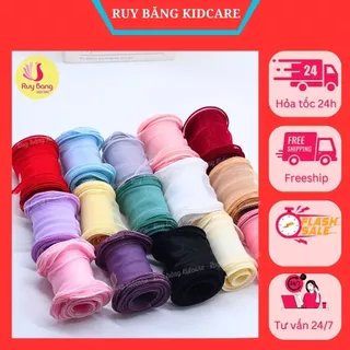 Ruy băng voan mờ viền lượn sóng, ruy băng làm nơ bờm, kẹp tóc handmade, phụ kiện tóc, phụ kiện may mặc