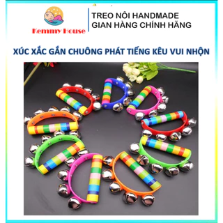 Đồ chơi xúc xắc gắn chuông phát tiếng kêu vui nhộn kích thích phát triển vận động và giác quan của bé