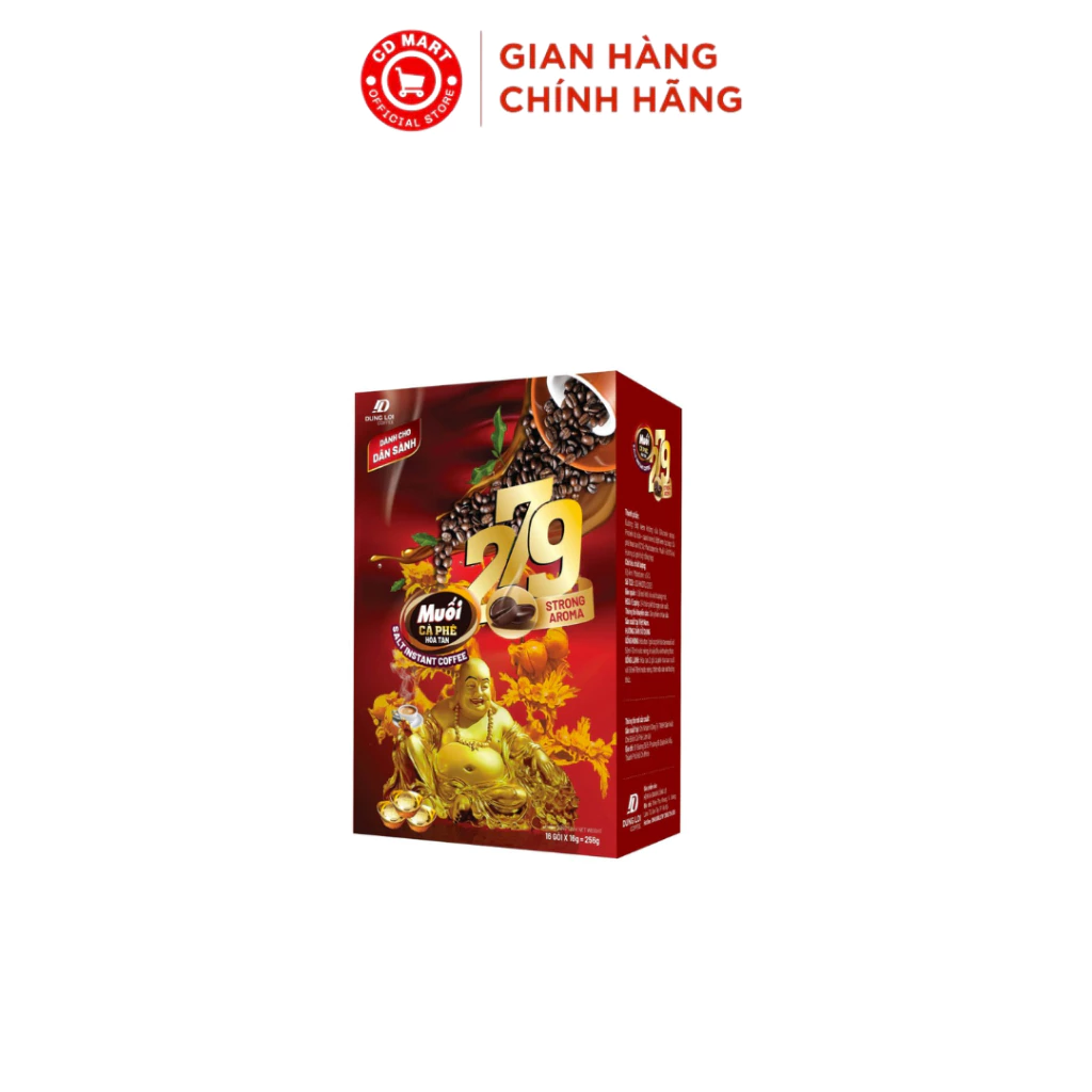 Cà phê muối Dũng Lợi Coffee 279 - Hộp 16 gói (256G)