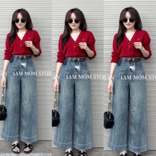 QUẦN JEANS XUÔNG TRƠN THÁO TÚI