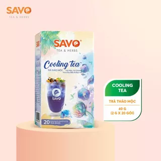 Trà Thảo Mộc SAVO Cooling (Cooling Herbal Tea) - Hộp 20 gói x 2gr