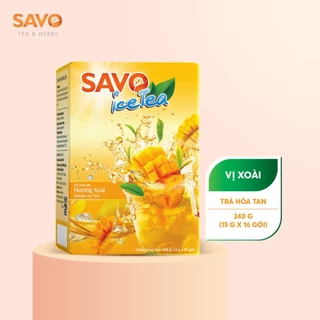 Trà Xoài Hòa Tan SAVO (Mango Icetea) - Hộp 16 gói x 15g