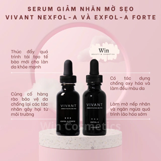 [Hàng công ty] Serum giảm nếp nhăn, sẹo mụn và tăng sắc tố Vivant Skincare Exfol-A Exfo-A Forte
