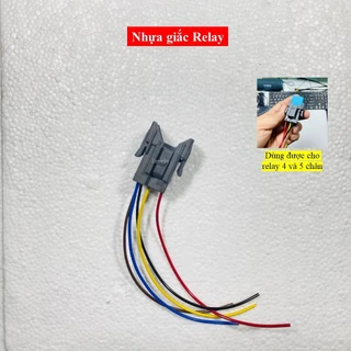 Giắc Relay bấm sẵn 15cm dây nguồn lõi lớn 0.75