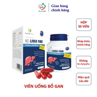 Viên uống bổ gan Everyday health NZ - Liver Fine giúp hạ men gan bảo vệ tế bào gan tăng cường chức năng gan hộp 30 viên