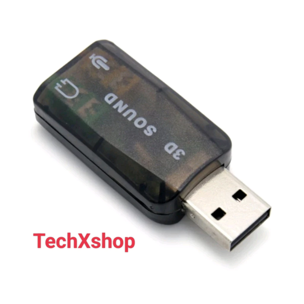 Đầu chuyển đổi âm thanh USB sang 3.5 3D thích hợp cho PC Windows Macbook