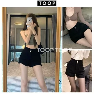 Quần short đùi 2 khuy cạp cao ôm body tôn dáng kiểu dáng thời trang trẻ trung phong cách hàn quốc siêu hot - TOOP QS20