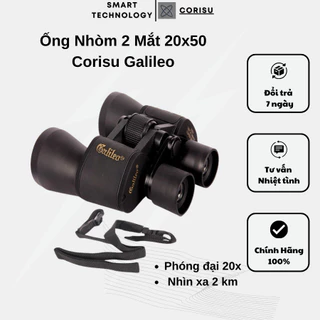 Ống Nhòm 2 Mắt 20x50 Corisu Galileo - Phóng Đại 20 Lần, Nhìn Xa 2 Km