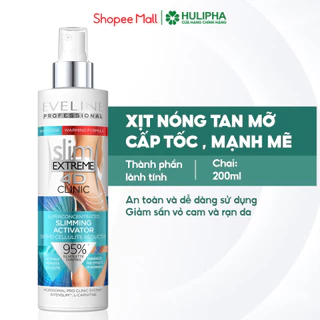 Gel Tan Mỡ Slimming Activator EVELINE Giúp Đốt Cháy Mô Mỡ, Săn Chắc Cơ Chai 200ml