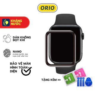 Kính cường lực apple watch full màn cong 3d series SE/7/6/5/4/3/2/1 size 38/40/42/44mm - Orio [A-W]