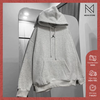 Áo Hoodie Nam Nữ MeanStore Hoodie Đôi form rộng, nỉ bông dày dặn, xám tiêu, đen basic unisex - HDJD1