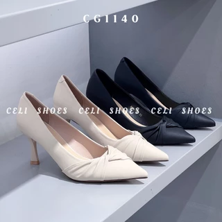 Giày cao gót nữ Celi Shoes 7cm gót nhọn da trơn CG1140