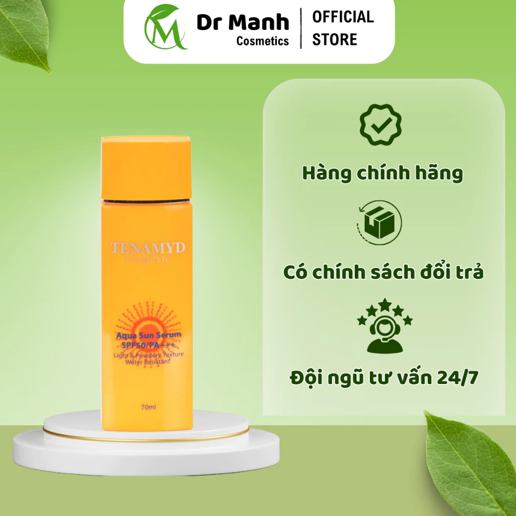 Huyết Thanh Chống Nắng Tenamyd SPF 50/PA+++ Aqua Sun Serum SPF date 2028 - Dr Mạnh