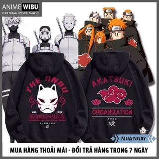 Áo Hoodie Nỉ Anime Naruto , Hoodie Naruto,Gia Tộc Uchiha, Uzumaki, Hyuga, Tổ Chức Akatsuki Nam Nữ Đủ Size Cực Đẹp