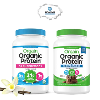 Bột Protein Orgain Organic Protein 50 Superfoods Creamy Chocolate/Vanilla (1.2kg)