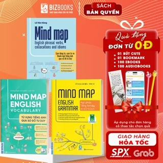 Sách - Bộ 3 Cuốn MindMap English Học Tiếng Anh Cho Người Mới Bắt Đầu MCBooks - Combo/Lẻ Tùy Chọn