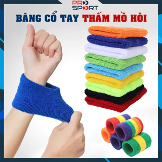 Bảo Vệ Cổ Tay Thể Thao Băng Đeo Cổ Tay Thấm Mồ Hôi Chơi Bóng Rổ Đá Banh Cầu Lông Chạy Bộ Đạp Xe Tập Gym Tennis PRO SPORT