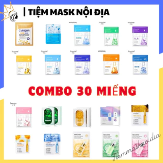 COMBO 30 miếng nạ tinh chất vitamin, collagen dưỡng chất trắng da cao cấp