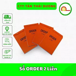 Sổ ORDER 2 Liên - Có Rãnh Xé