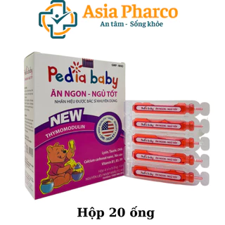 Siro Pediababy hỗ trợ tiêu hóa cho bé ăn ngon ngủ tốt - Hộp 20 ống